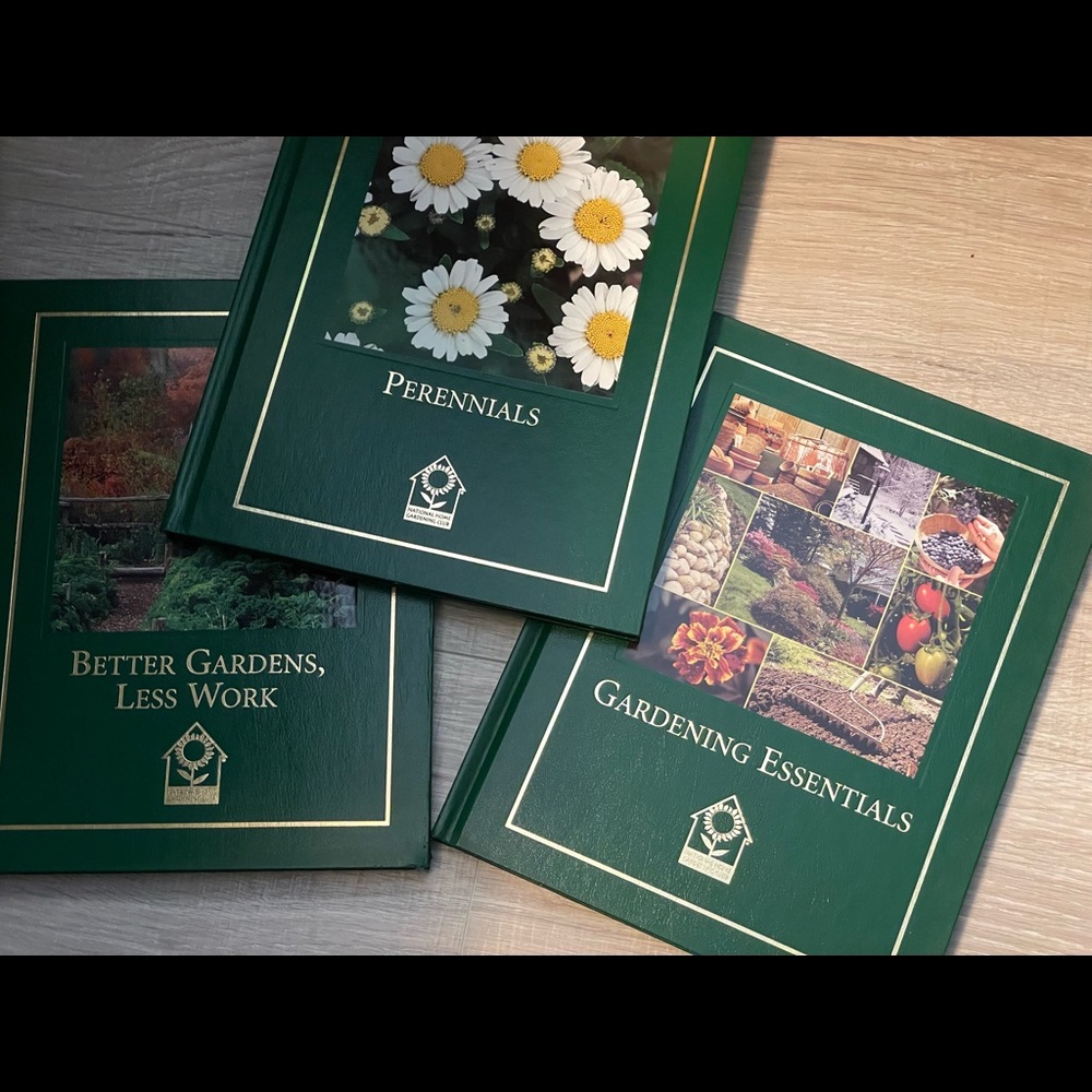 SET OF 3 BOOKS NATIONAL HOME GARDENING CLUB
